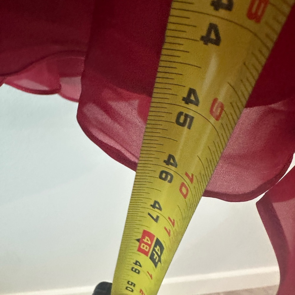 Jules&Cleo Elegant Strapless Red Evening Dress - Picture 9 of 13